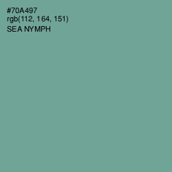 #70A497 - Sea Nymph Color Image