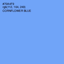 #70A4F9 - Cornflower Blue Color Image