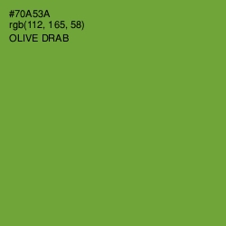 #70A53A - Olive Drab Color Image