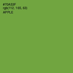 #70A53F - Apple Color Image