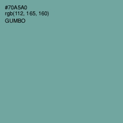 #70A5A0 - Gumbo Color Image