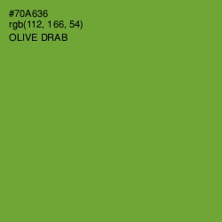 #70A636 - Olive Drab Color Image