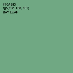 #70A883 - Bay Leaf Color Image