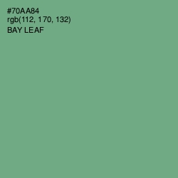 #70AA84 - Bay Leaf Color Image