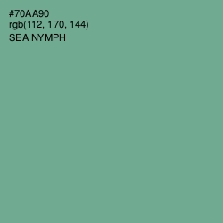 #70AA90 - Sea Nymph Color Image