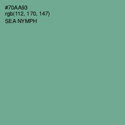 #70AA93 - Sea Nymph Color Image