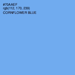 #70AAEF - Cornflower Blue Color Image