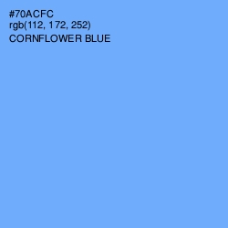 #70ACFC - Cornflower Blue Color Image
