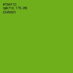 #70AF1C - Christi Color Image
