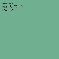 #70AF8F - Bay Leaf Color Image
