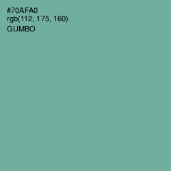 #70AFA0 - Gumbo Color Image