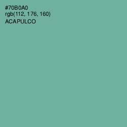#70B0A0 - Acapulco Color Image