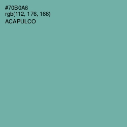 #70B0A6 - Acapulco Color Image