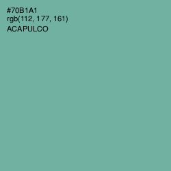 #70B1A1 - Acapulco Color Image