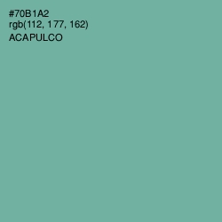 #70B1A2 - Acapulco Color Image