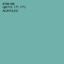 #70B1AB - Acapulco Color Image