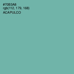 #70B3A8 - Acapulco Color Image