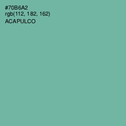 #70B6A2 - Acapulco Color Image