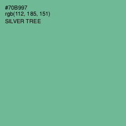 #70B997 - Silver Tree Color Image