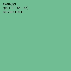 #70BC93 - Silver Tree Color Image