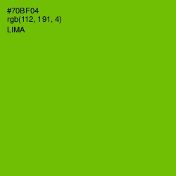 #70BF04 - Lima Color Image