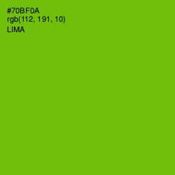 #70BF0A - Lima Color Image