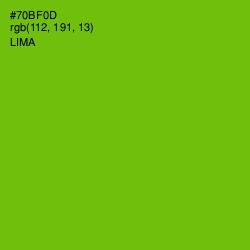 #70BF0D - Lima Color Image