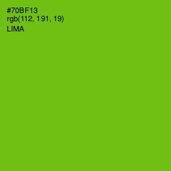 #70BF13 - Lima Color Image