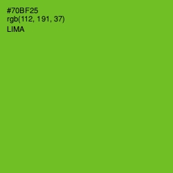 #70BF25 - Lima Color Image