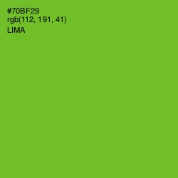 #70BF29 - Lima Color Image