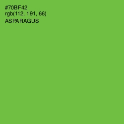 #70BF42 - Asparagus Color Image