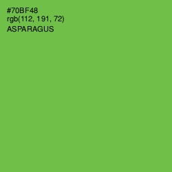 #70BF48 - Asparagus Color Image