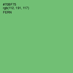 #70BF75 - Fern Color Image