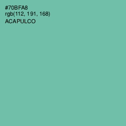 #70BFA8 - Acapulco Color Image