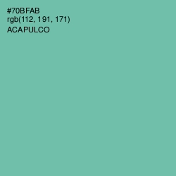 #70BFAB - Acapulco Color Image