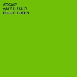 #70C007 - Bright Green Color Image