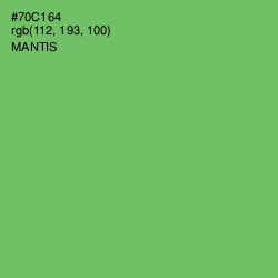 #70C164 - Mantis Color Image