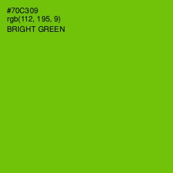 #70C309 - Bright Green Color Image