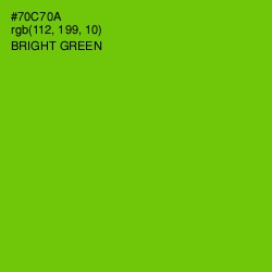 #70C70A - Bright Green Color Image