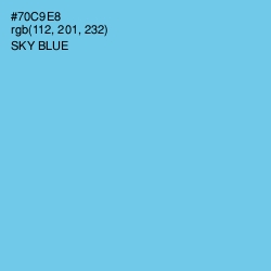 #70C9E8 - Sky Blue Color Image