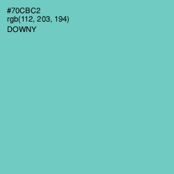 #70CBC2 - Downy Color Image