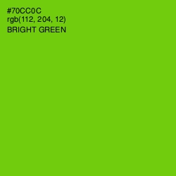 #70CC0C - Bright Green Color Image