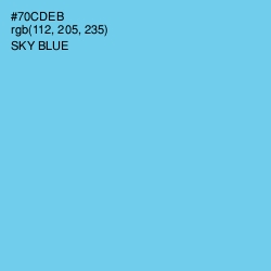 #70CDEB - Sky Blue Color Image