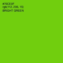 #70CE0F - Bright Green Color Image