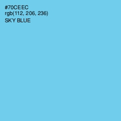 #70CEEC - Sky Blue Color Image