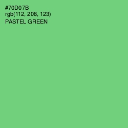 #70D07B - Pastel Green Color Image