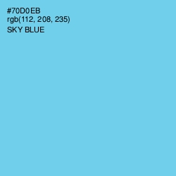 #70D0EB - Sky Blue Color Image