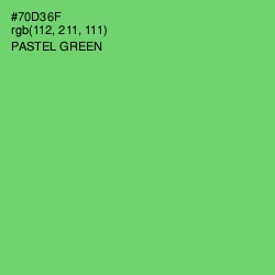 #70D36F - Pastel Green Color Image