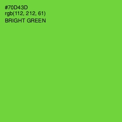 #70D43D - Bright Green Color Image