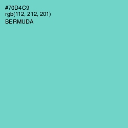 #70D4C9 - Bermuda Color Image